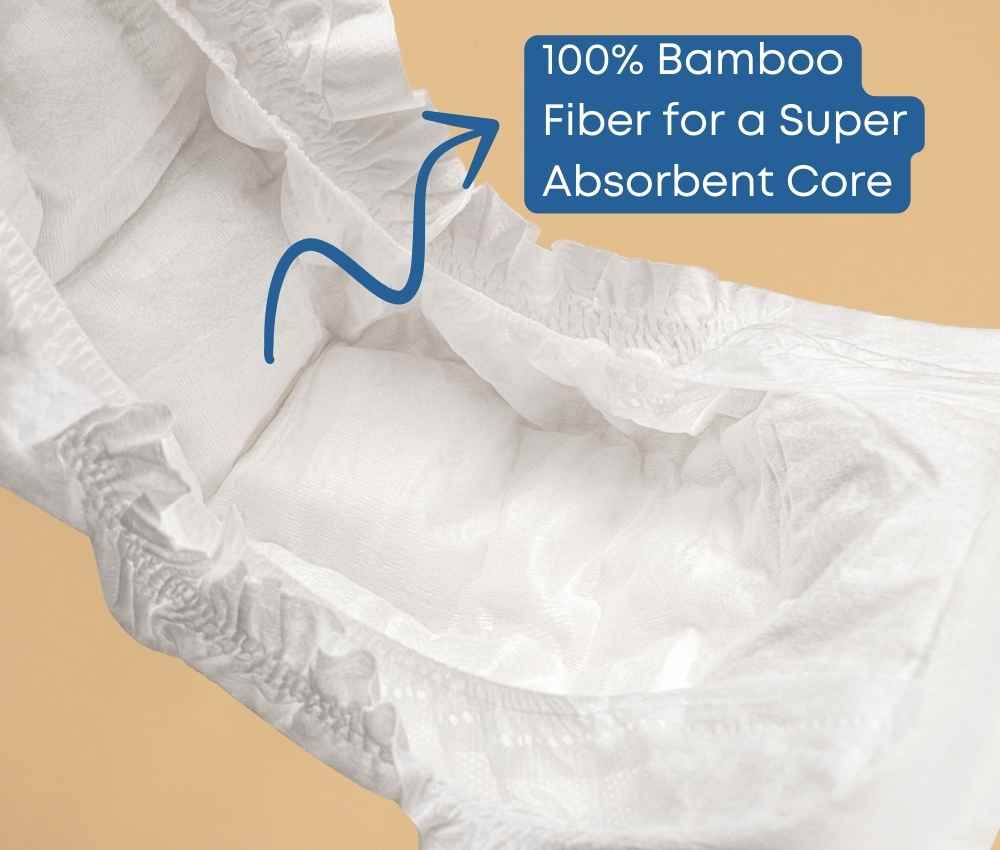 Joy Bamboo Baby Nappies Pack of 30 - Large (9-14Kg)