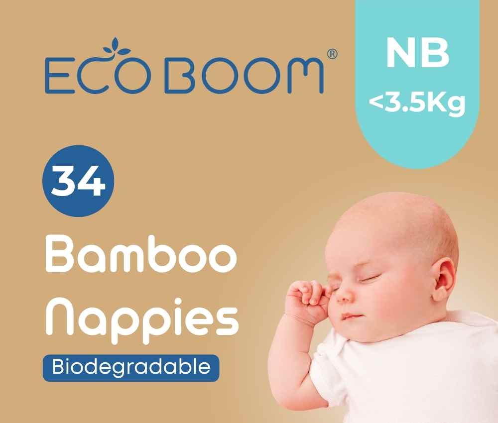 Joy Bamboo Baby Nappies Pack of 34 - Newborn (<4.5Kg)