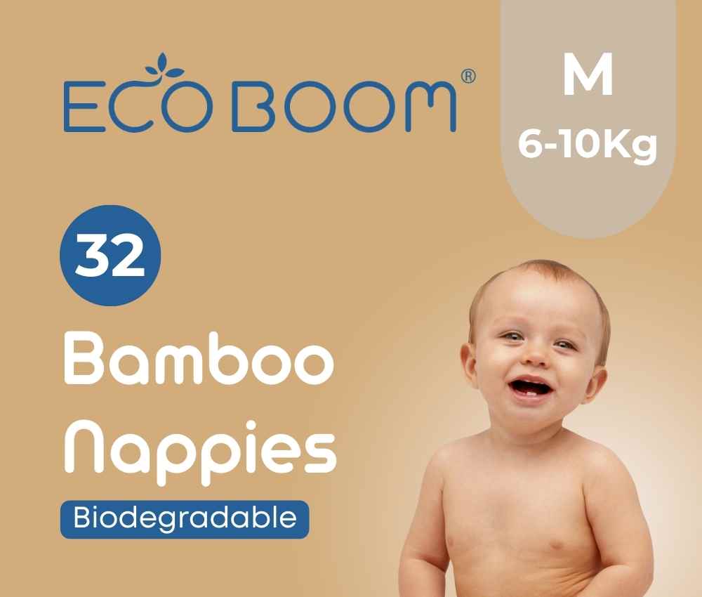 Joy Bamboo Baby Nappies Pack of 32 - Medium (6-10Kg)