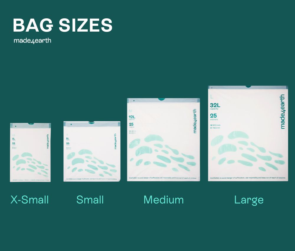 Biodegradable Drawstring Refuse Bag - size XS