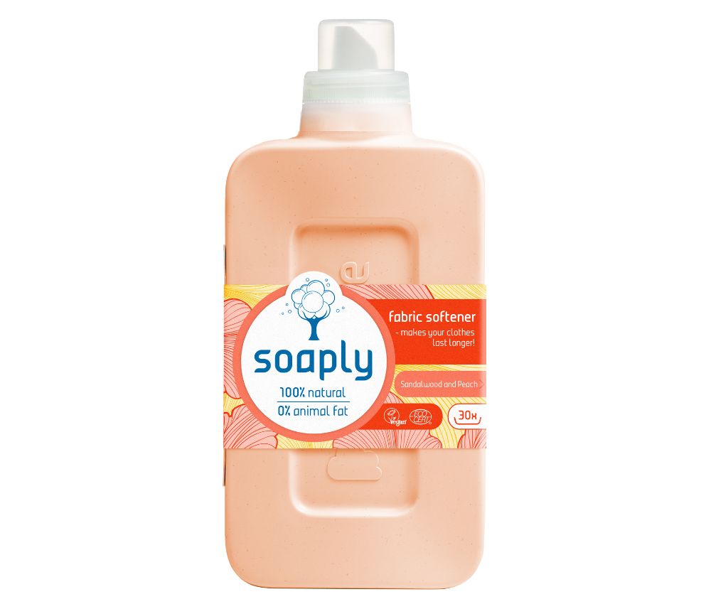 Natural Fabric Softener Sandalwood And Peach 750ml