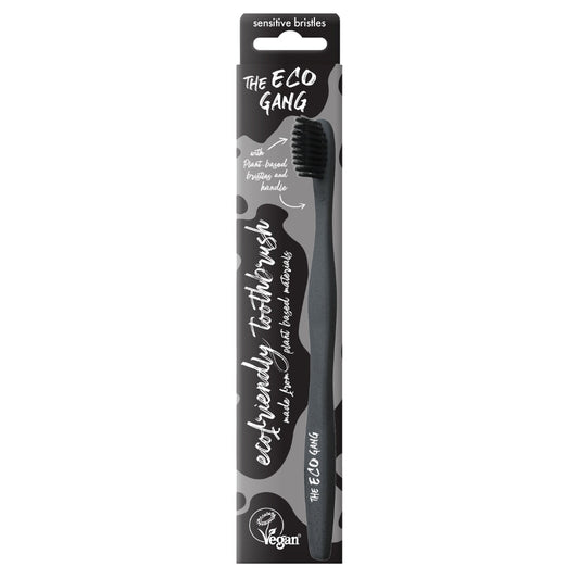 Plant-Based Toothbrush Sensitive - Black