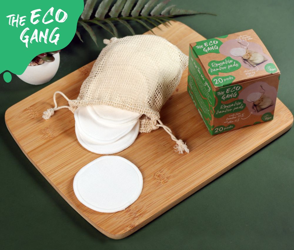 Reusable Bamboo Pads 20Pcs  The Eco Gang