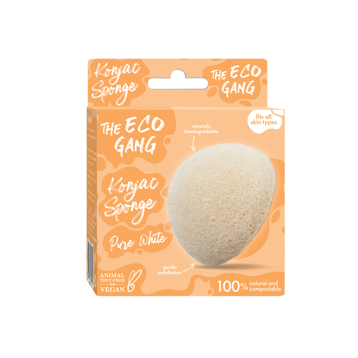 Konjac Sponge - Pure White