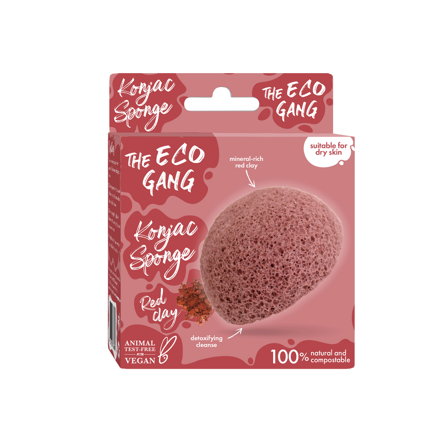 Konjac Sponge - Red Clay